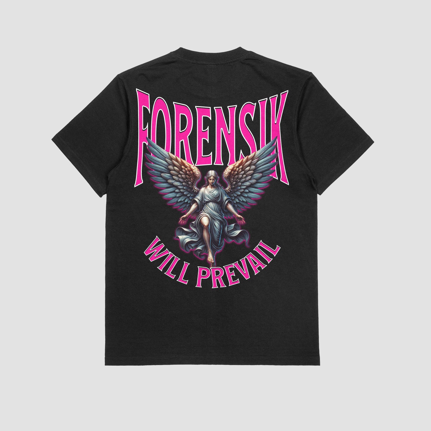 Justice black and hot pink t shirt
