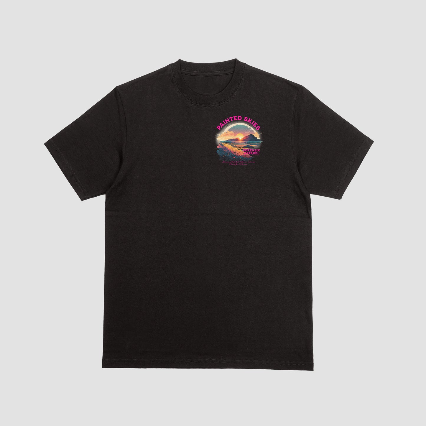 Multi color black forensik t shirt