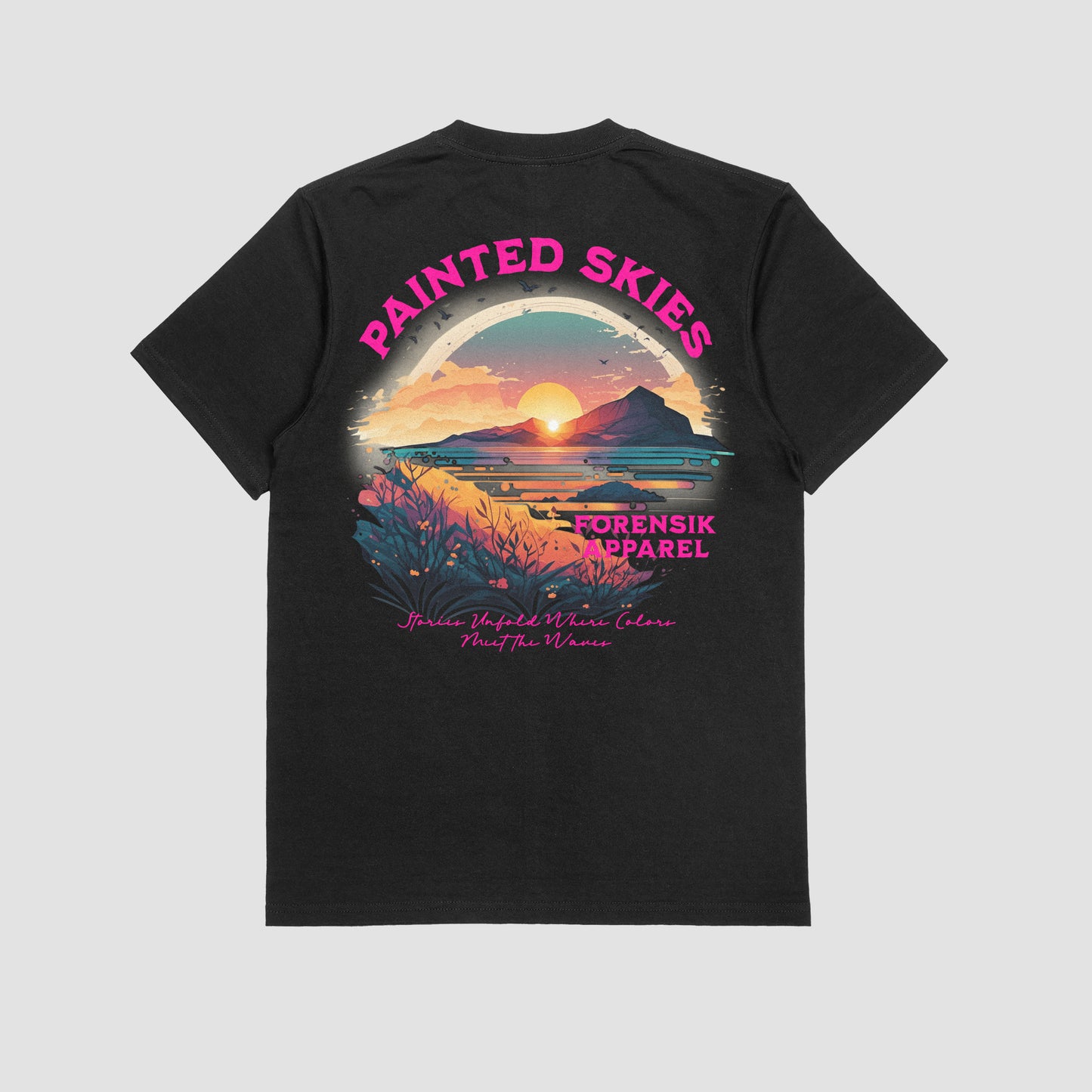 Multi color black forensik t shirt
