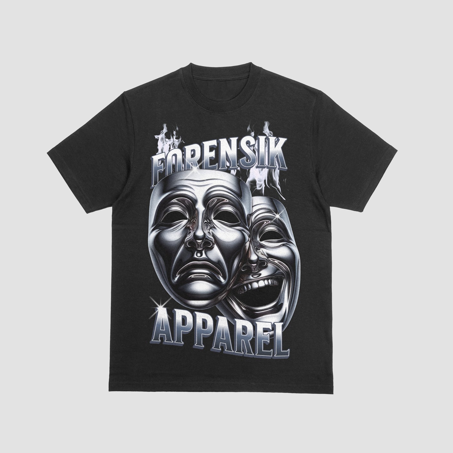 Black Forensik Comedy Faces T shirt