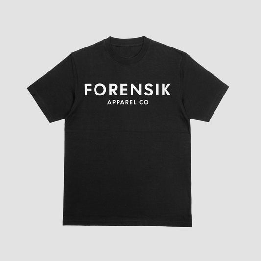 Black Forensik Apparel T Shirt