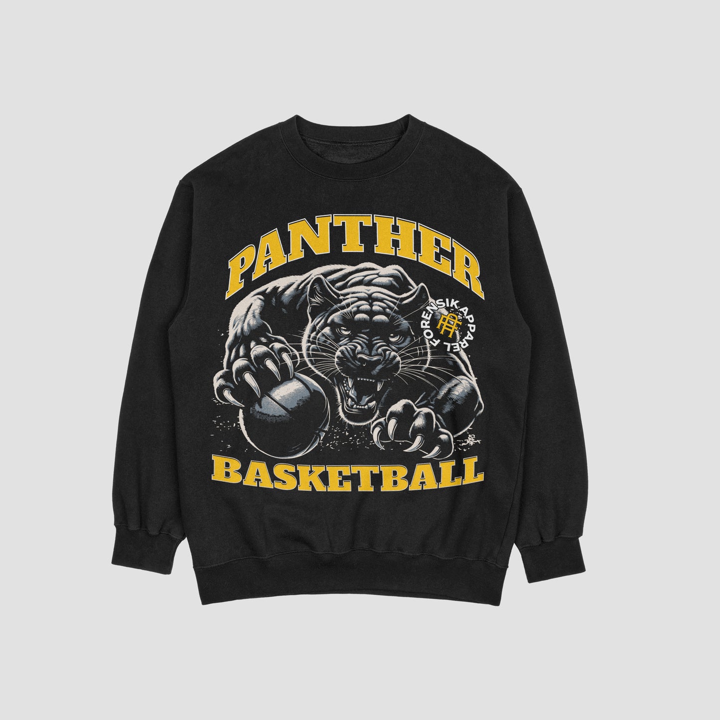 Black Forensik Panther Crewneck