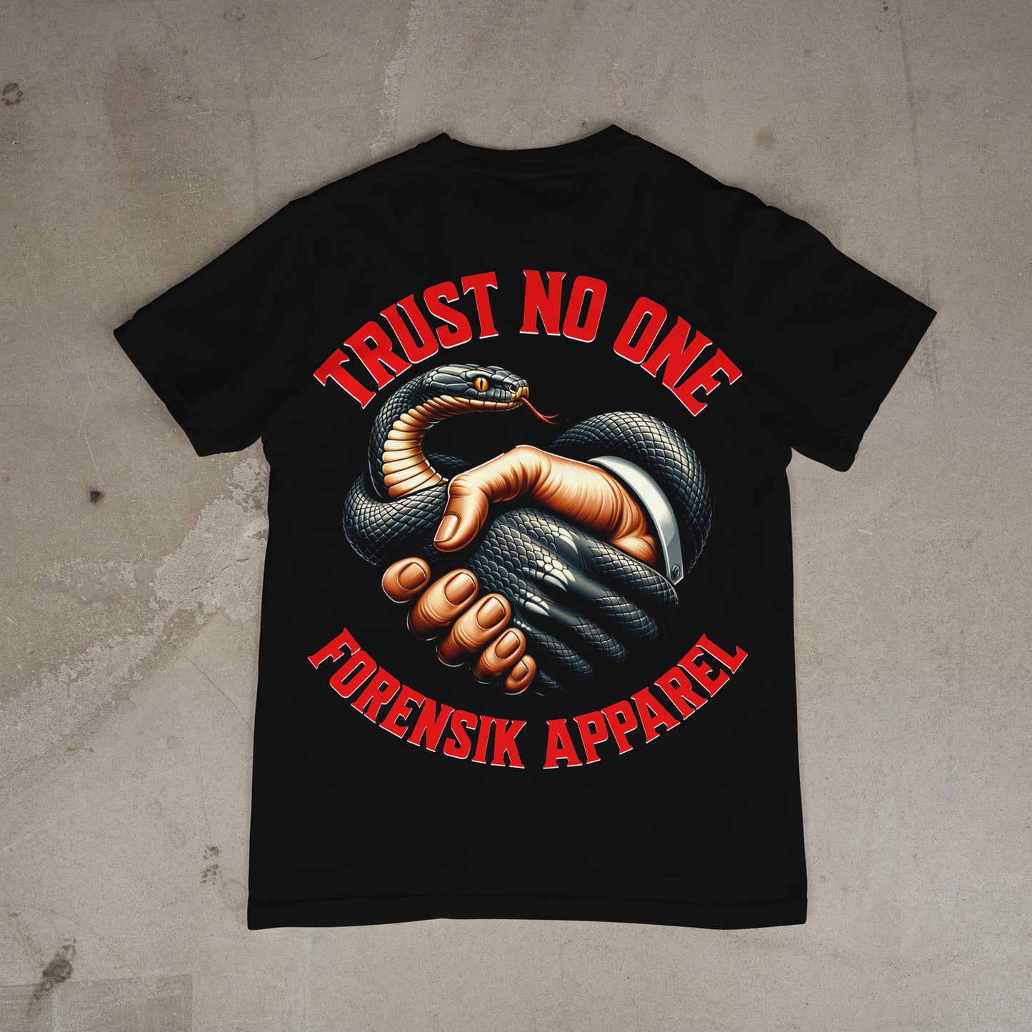 Black Forensik Apparel T Shirt