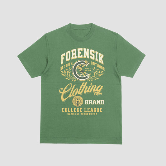 ARMY GREEN COLLEGE LEAGUE FORENSIK T SHIRT