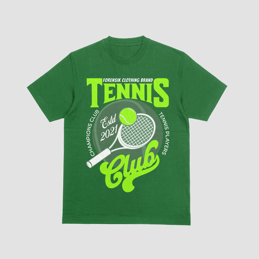 DARK GREEN FORENSIK TENNIS CLUB T SHIRT